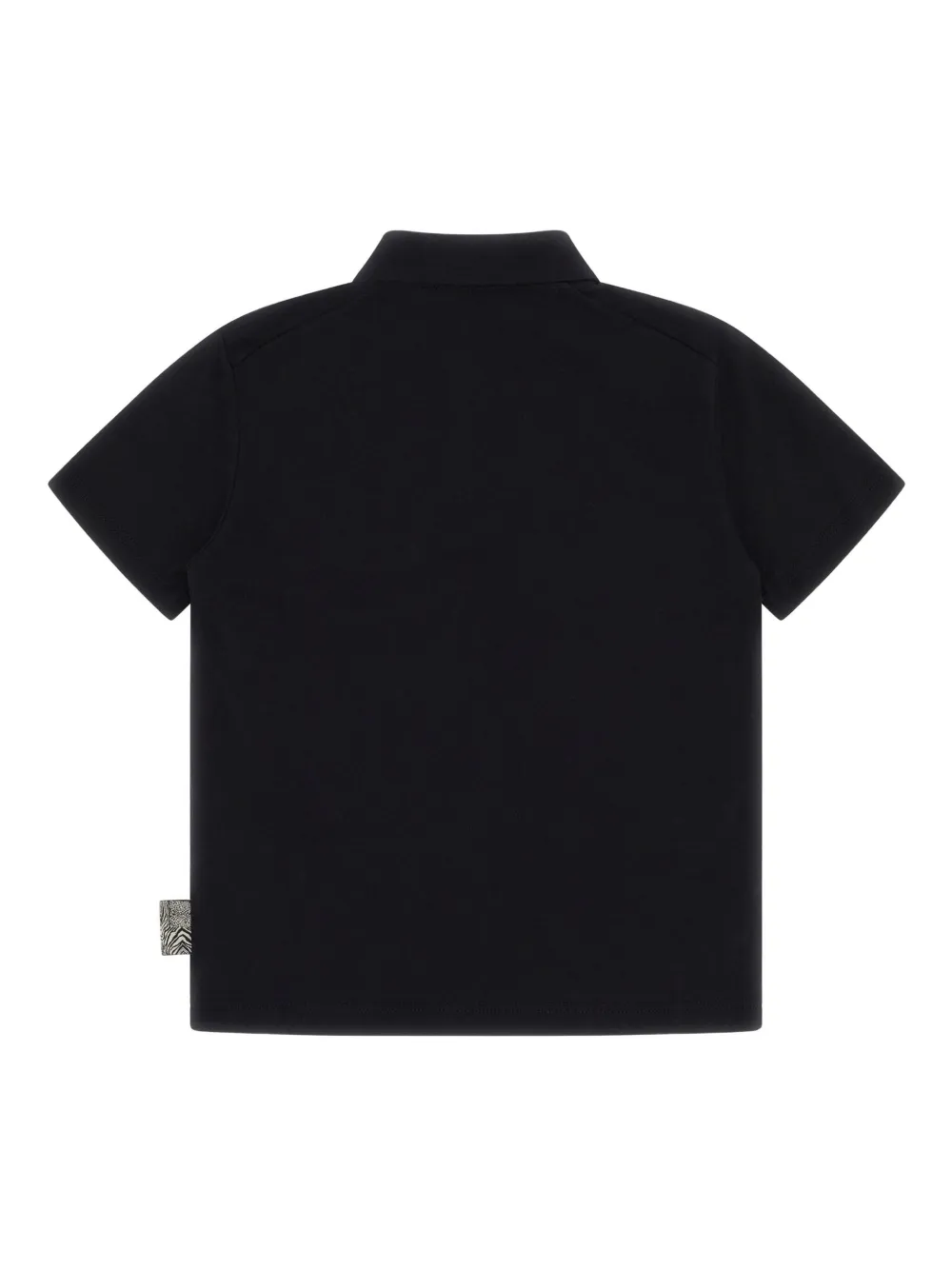 Roberto Cavalli Logo-patch Polo Shirt In Black