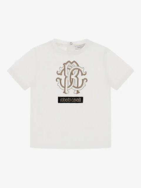 Roberto Cavalli Junior embroidered-logo T-shirt