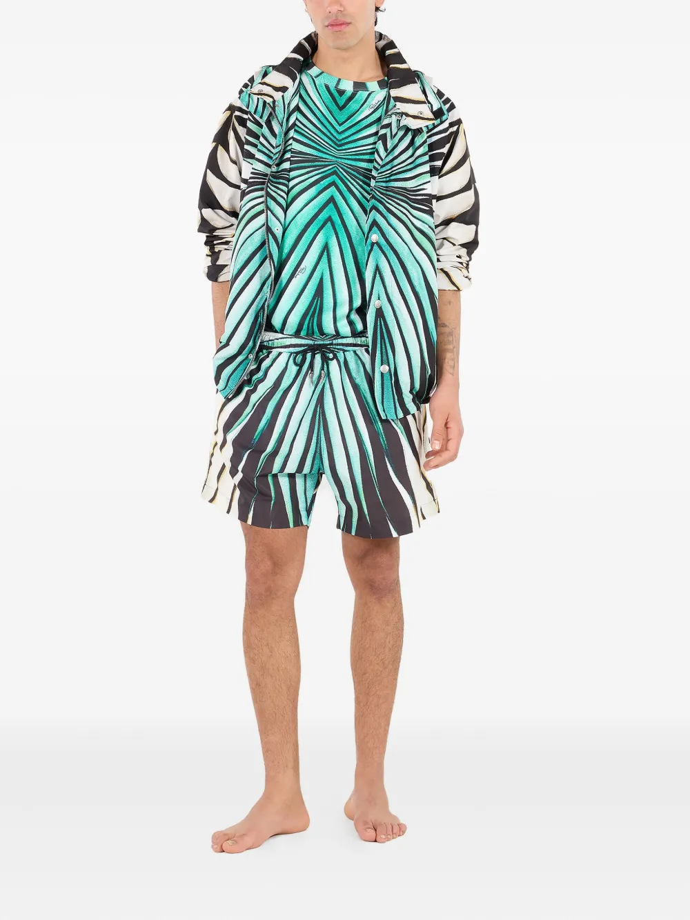 Roberto Cavalli chamarra con estampado Ray Of Sea | Chamarras bomber | Image 2