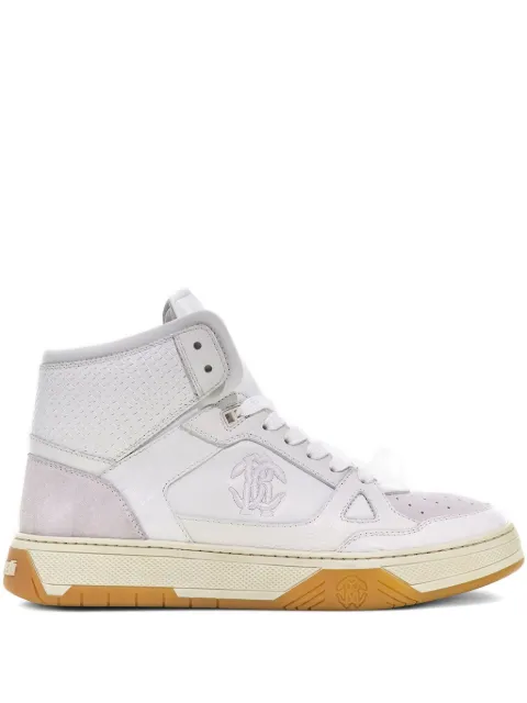 Roberto Cavalli embossed high-top sneakers 