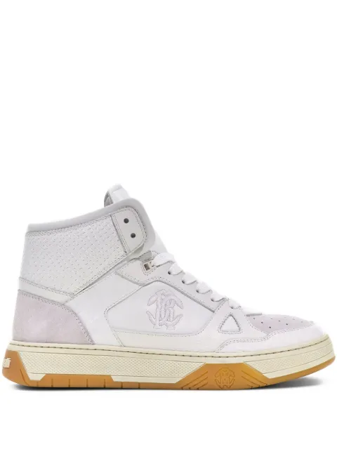Roberto Cavalli embossed high-top sneakers 