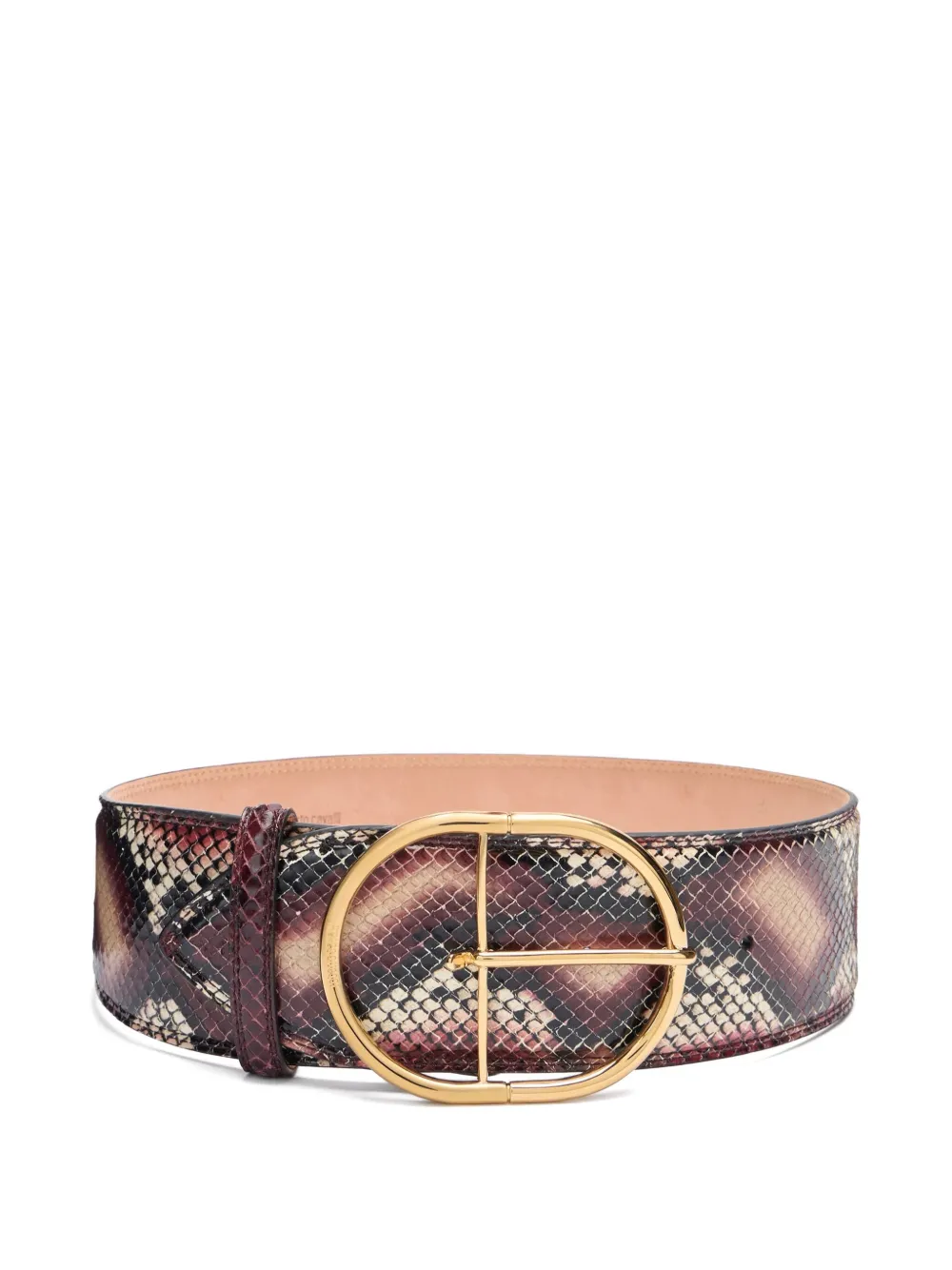 Roberto Cavalli snake-effect belt - Purple