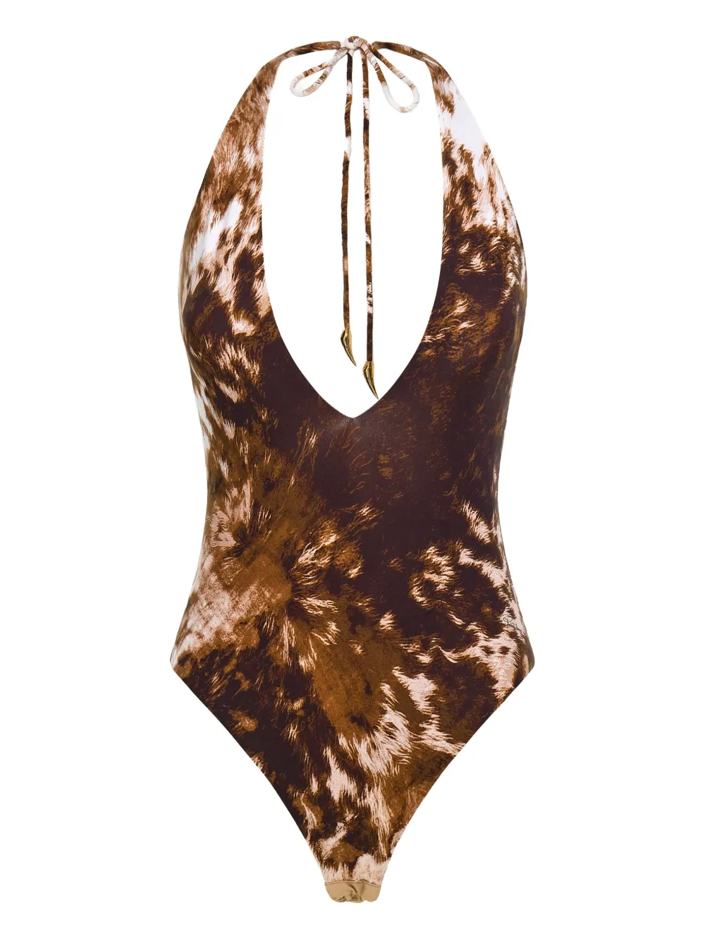 Roberto Cavalli appaloosa-print bodysuit – Brown