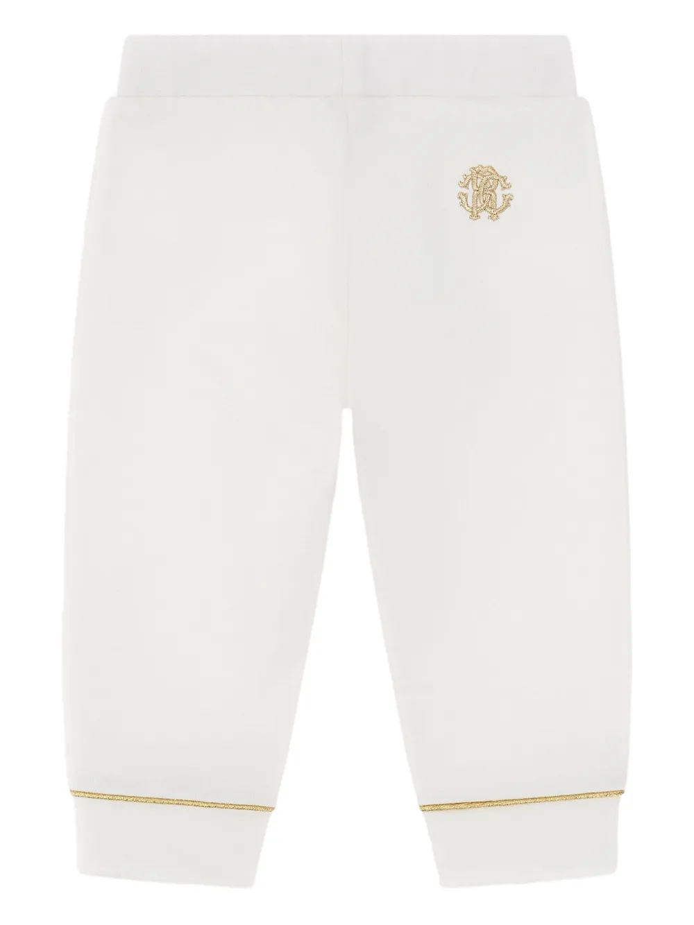 Roberto Cavalli Junior Trainingsbroek met logo Wit