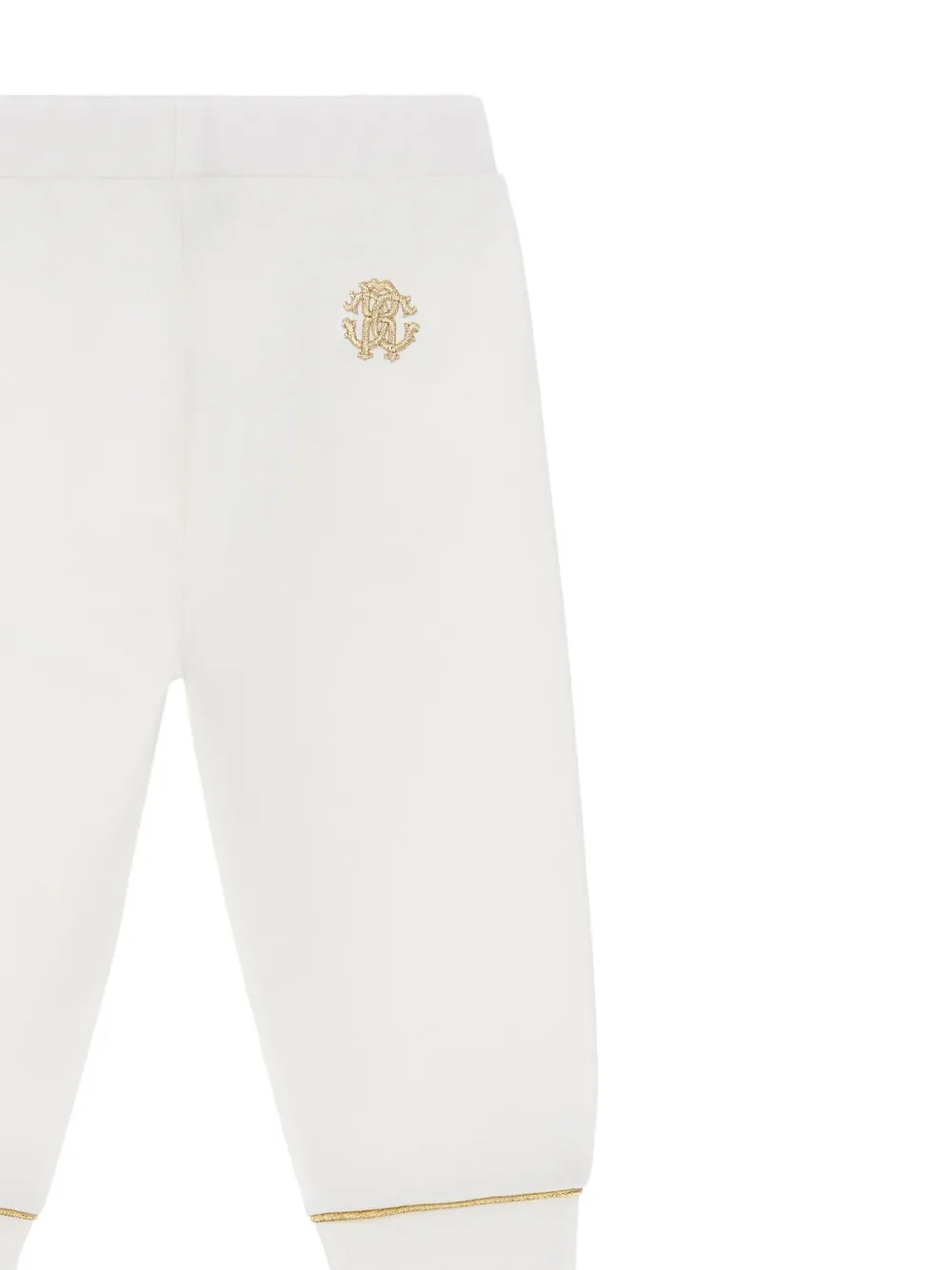 Roberto Cavalli Junior Trainingsbroek met logo Wit