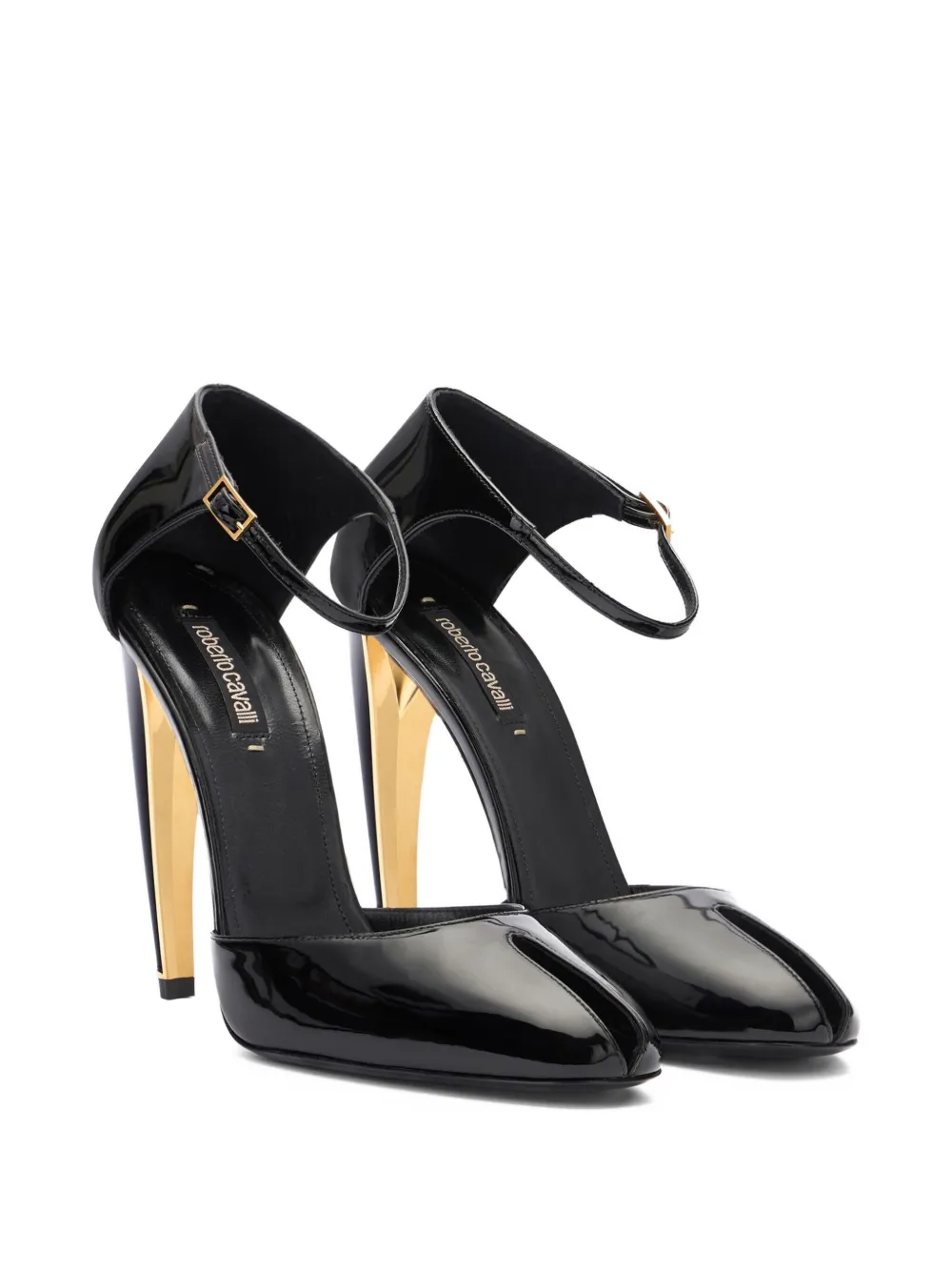 Roberto Cavalli patent-leather pumps Zwart