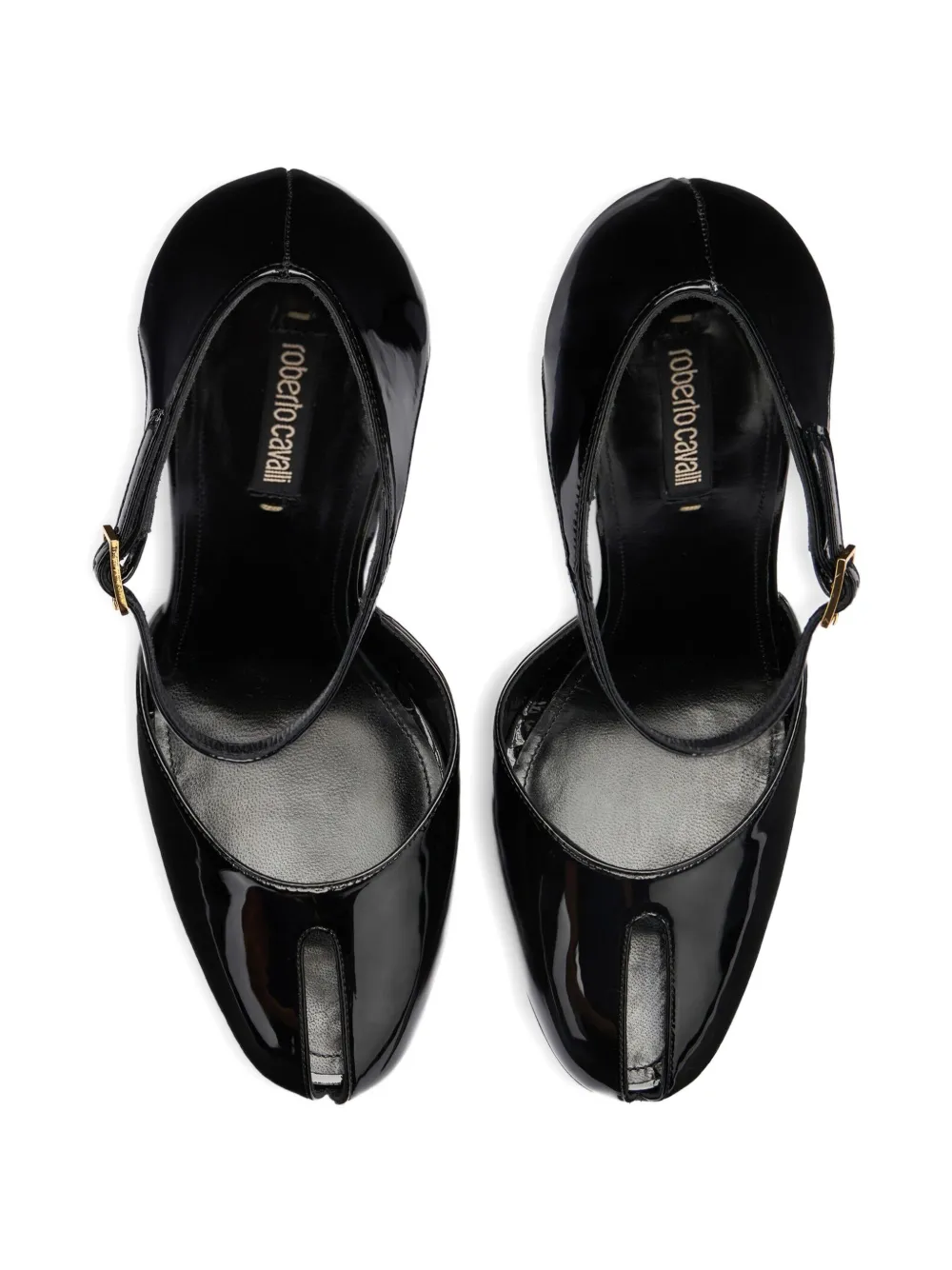 Roberto Cavalli patent-leather pumps Zwart