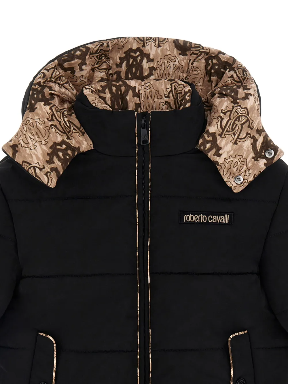 Roberto Cavalli Jack met capuchon Zwart