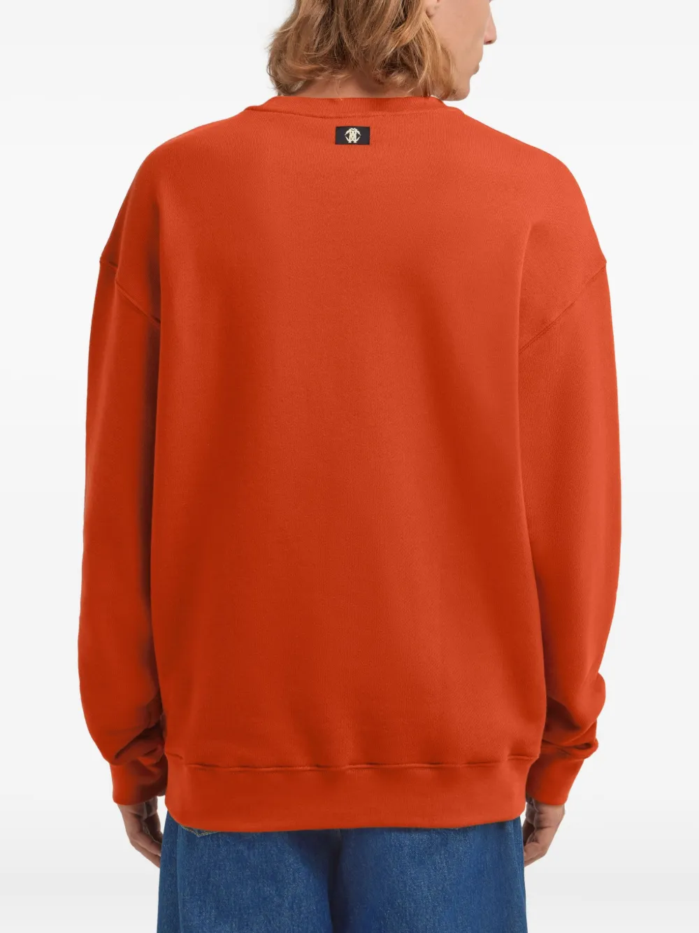 Roberto Cavalli Sweater met logo Oranje