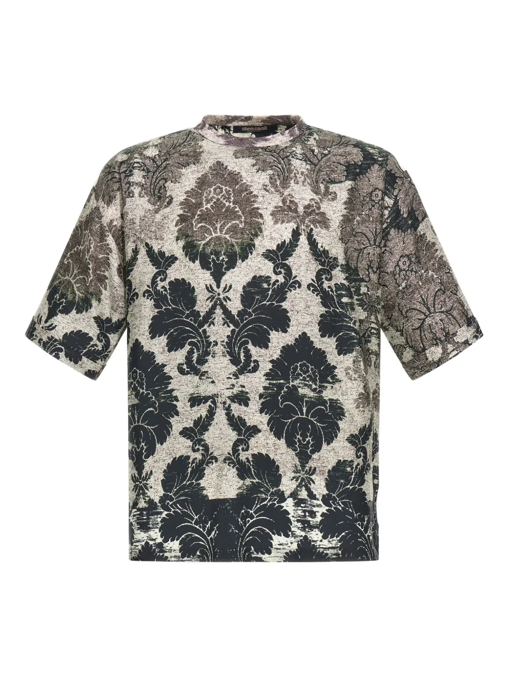 Roberto Cavalli playera con estampado broccato | negro | Image 1