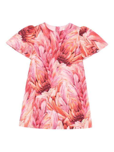 Roberto Cavalli Junior plumage-print dress