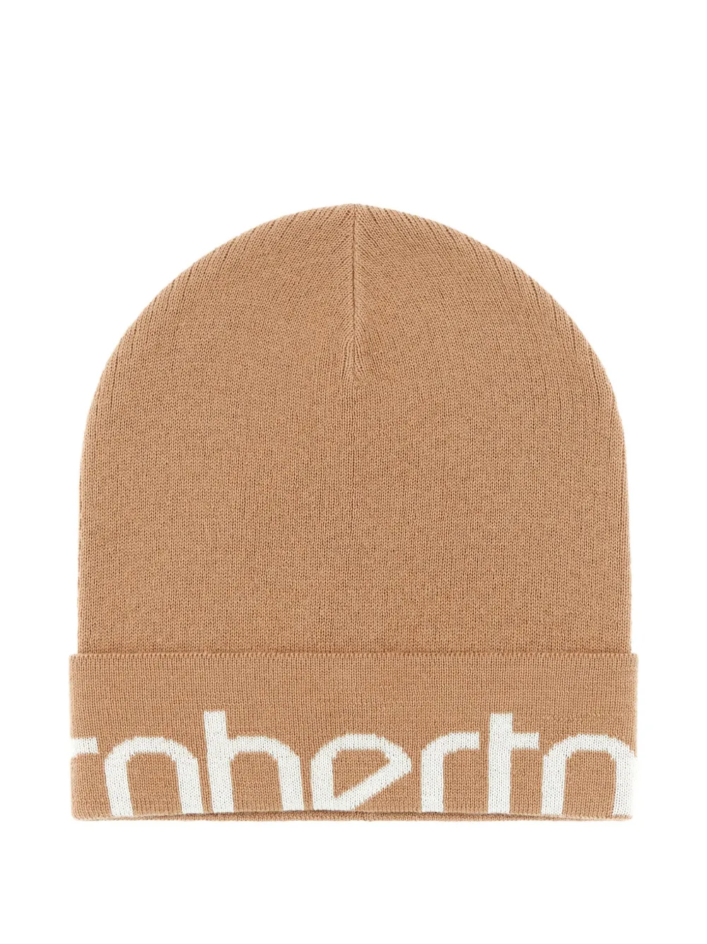 Roberto Cavalli wool-blend logo beanie | Brown | Image 1