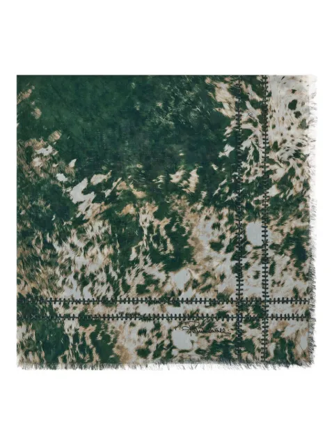 Roberto Cavalli Appaloosa-print scarf