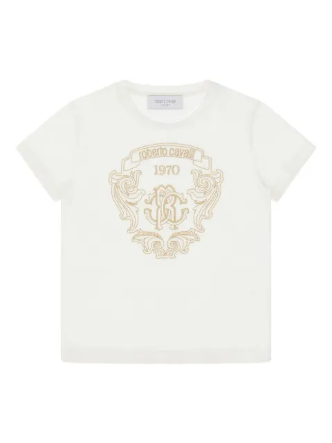 Roberto Cavalli playera con logo bordado