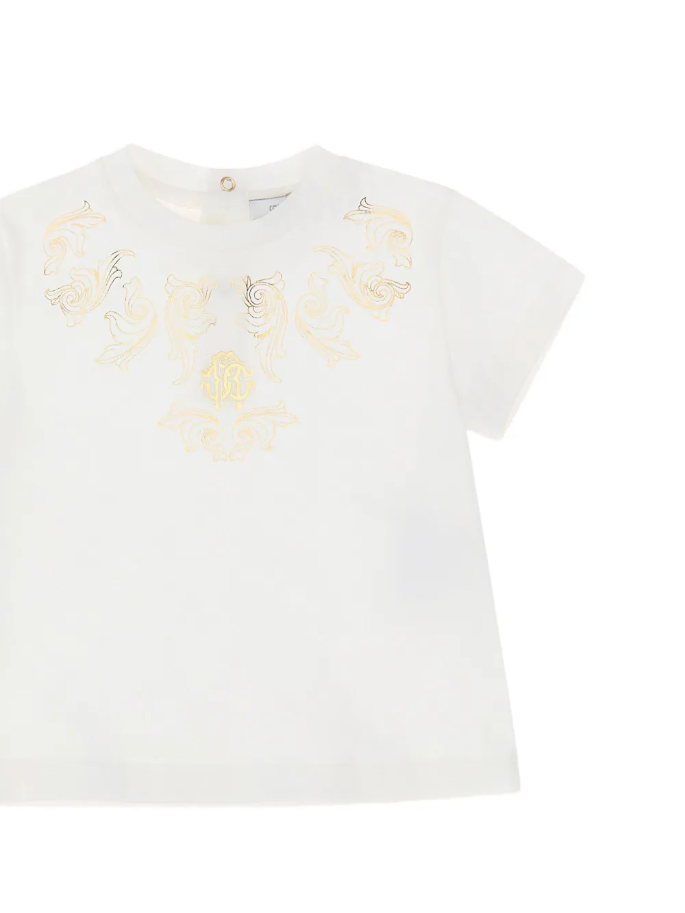 Roberto Cavalli T-shirt met logoprint Wit