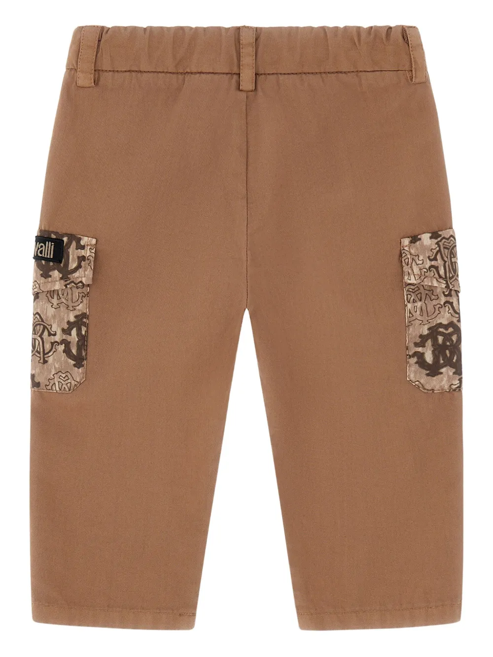 Roberto Cavalli Junior Broek met logo Bruin