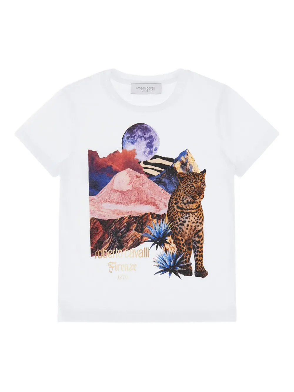 Roberto Cavalli playera con estampado gráfico | blanco | Image 1