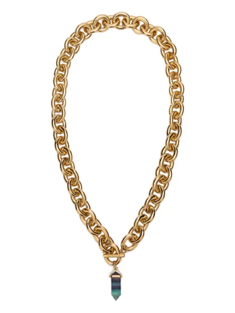Roberto Cavalli stone-pendant chain necklace