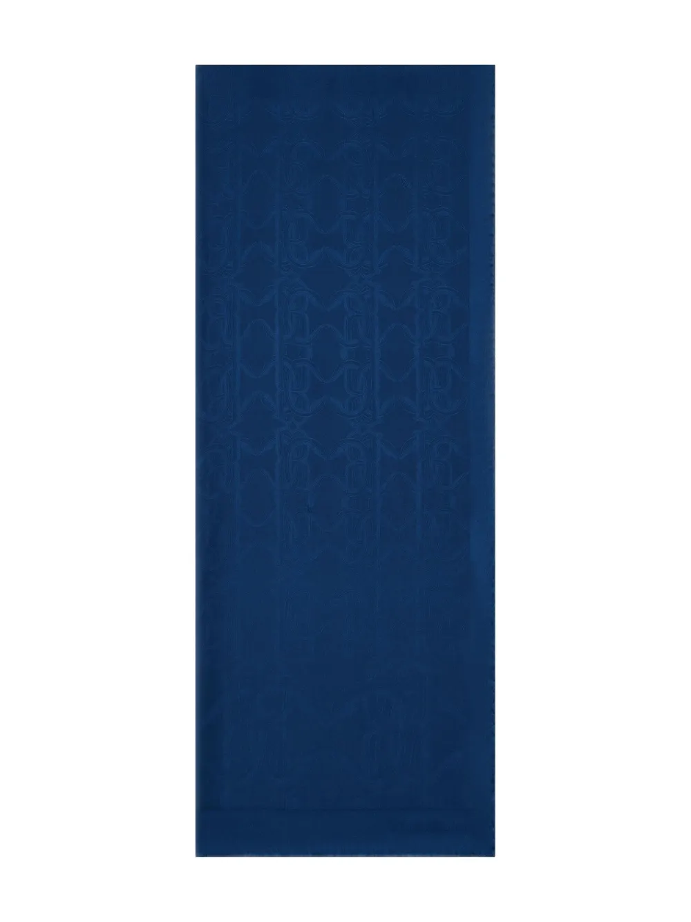 Roberto Cavalli Jacquard-Schal mit Monogrammmuster - Blau