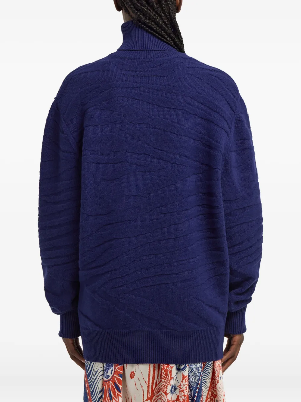 Roberto Cavalli Wollen coltrui Blauw