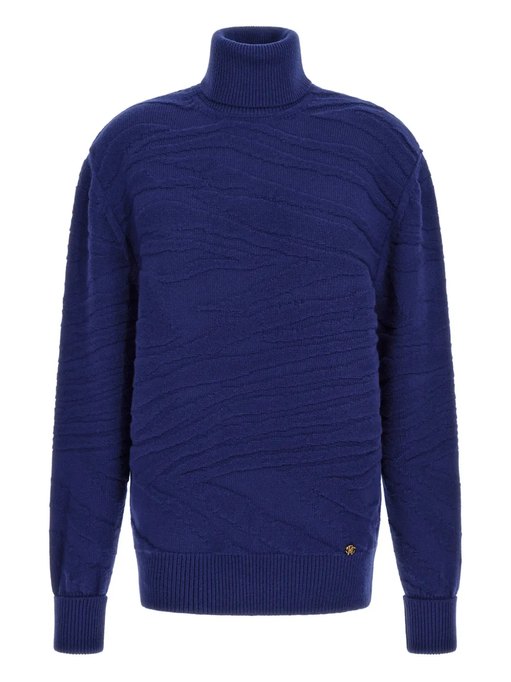 Roberto Cavalli turtleneck wool sweater | Blue | Image 1