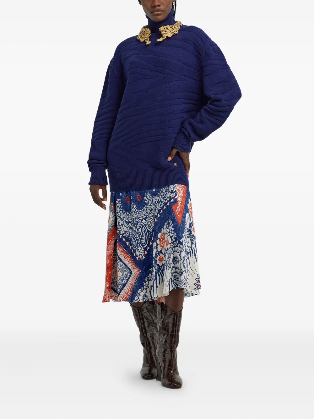 Roberto Cavalli turtleneck wool sweater | Knitted Sweaters | Image 2