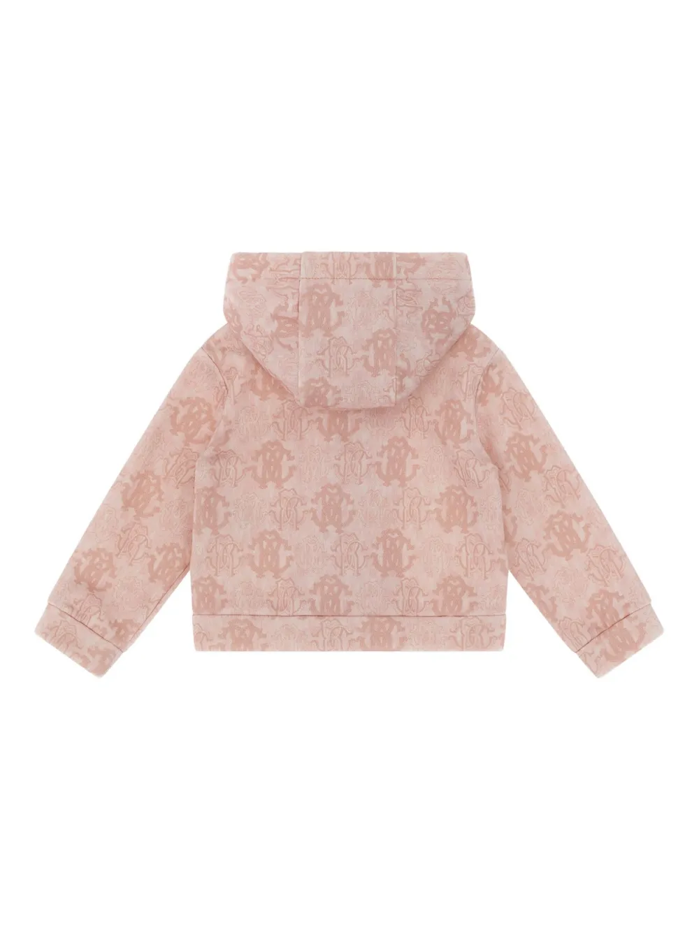 Roberto Cavalli Logo-print Hoodie In Pink