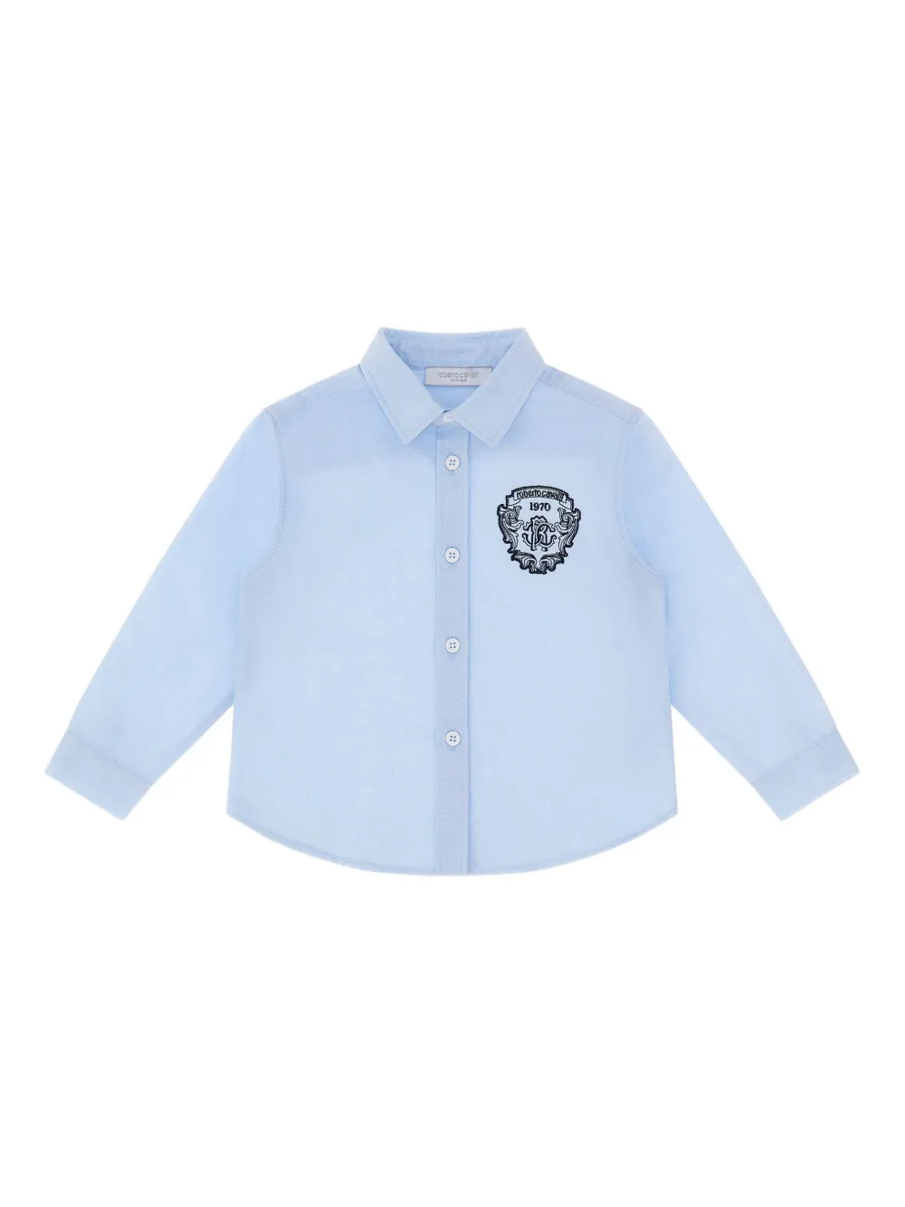 Roberto Cavalli logo-motif shirt - Blu