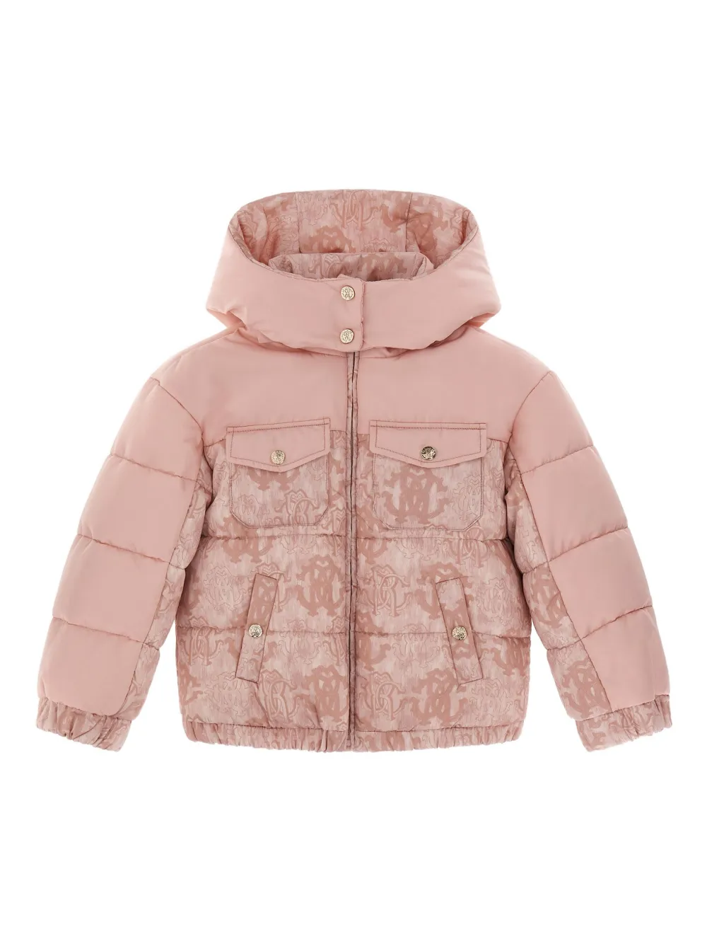 Roberto Cavalli chamarra capitonada con capucha | rosado | Image 1