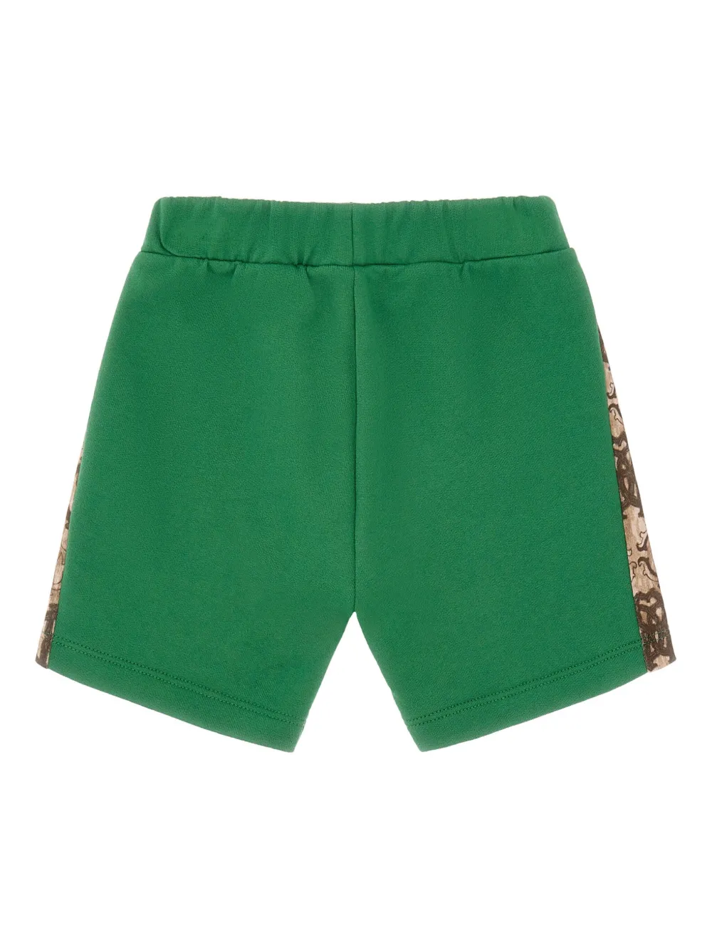  Roberto Cavalli Junior Short à Logo Sur Le Côté - Vert 