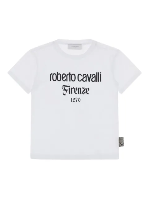 Roberto Cavalli playera con logo estampado
