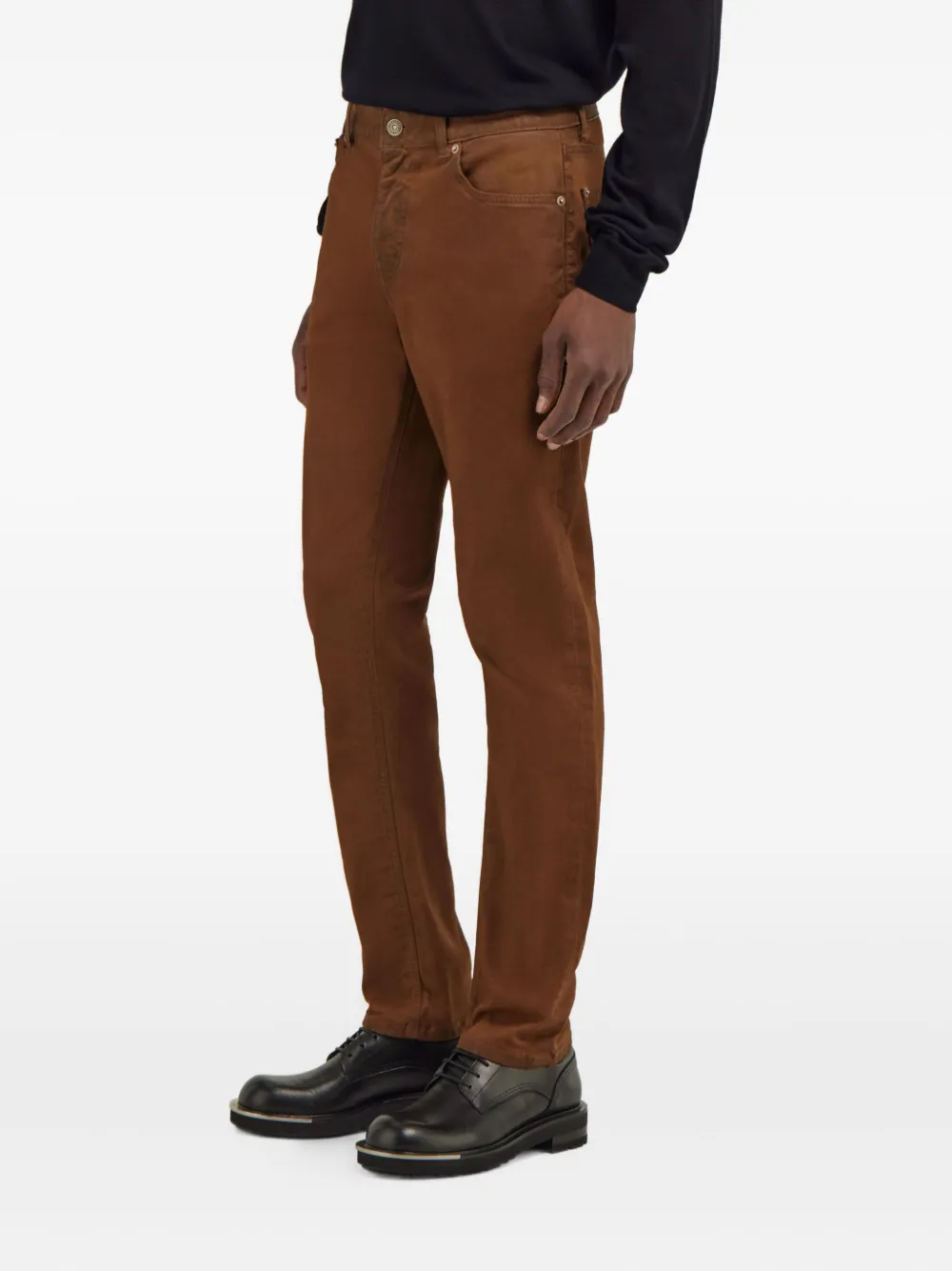 Roberto Cavalli Stretch-katoenen jeans Bruin