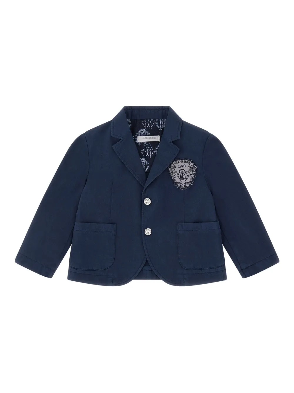 Roberto Cavalli logo-detail jacket - Blu