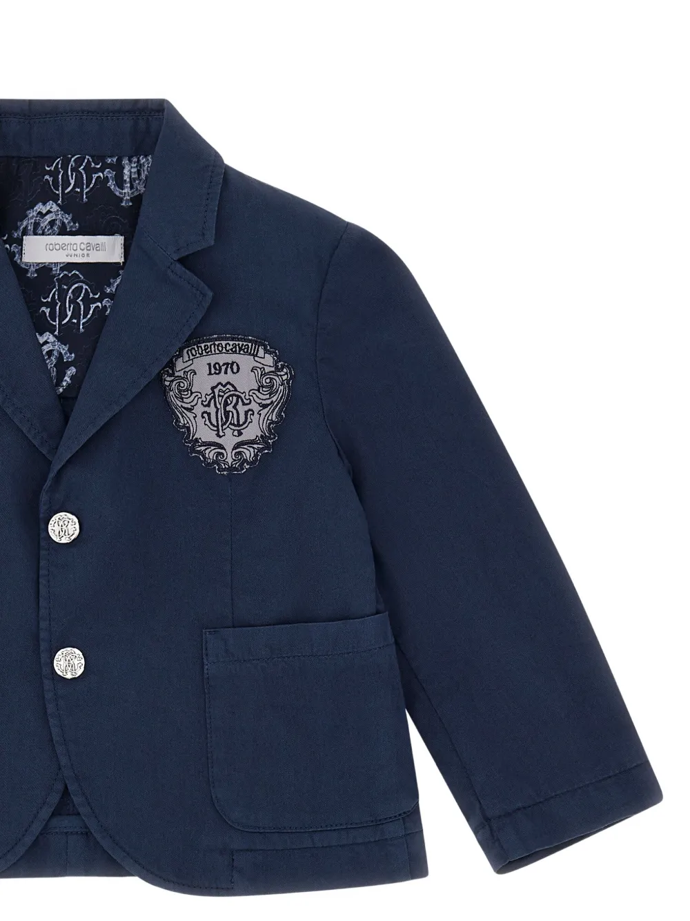 Roberto Cavalli Jack met logodetail Blauw