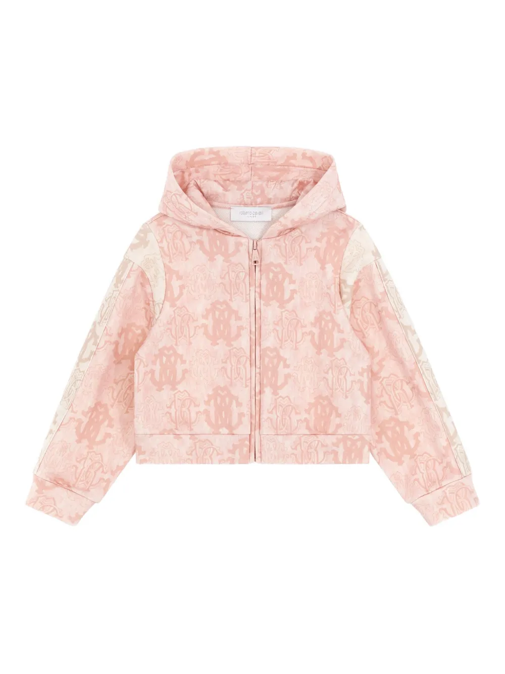 Roberto Cavalli logo hooded sweatshirt - Pink
