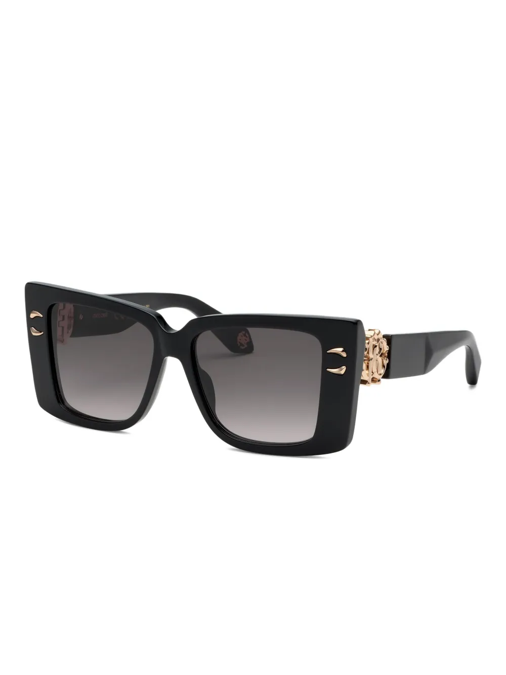 Roberto Cavalli Zonnebril met oversized montuur - Zwart