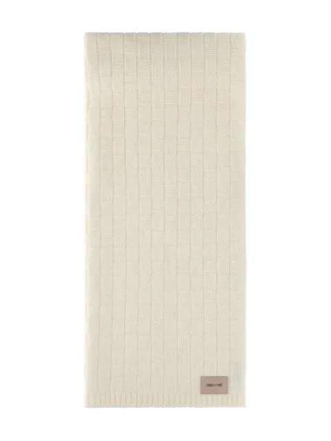 Roberto Cavalli branded-tag scarf