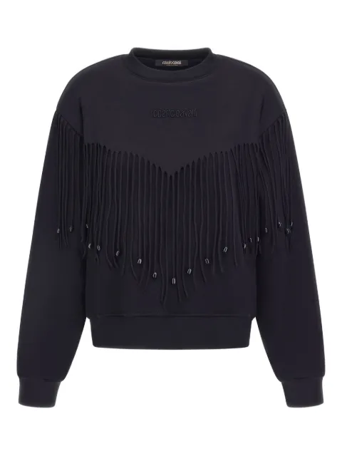 Roberto Cavalli sudadera con flecos