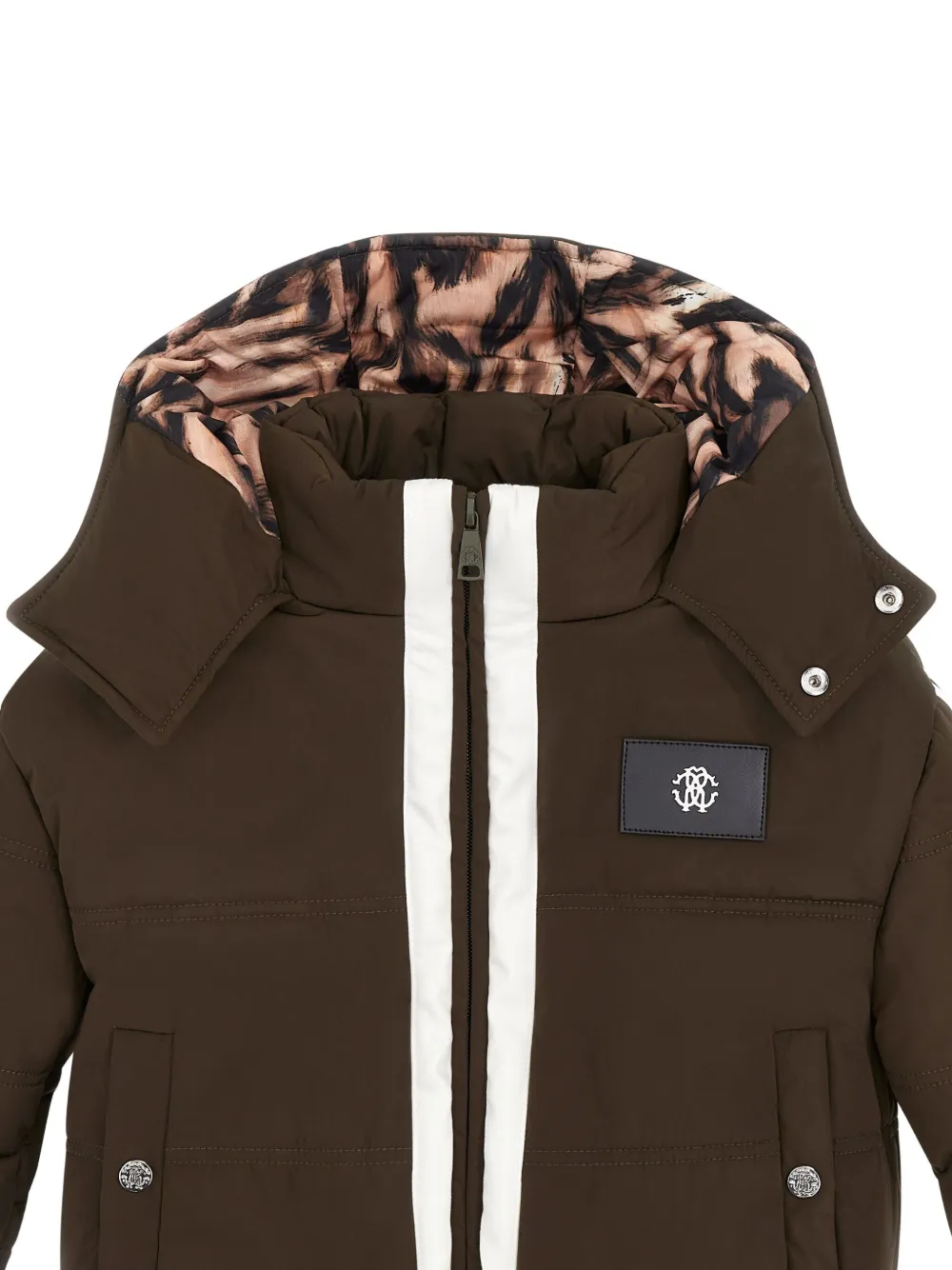 Roberto Cavalli Jack met logopatch en zijstreep Groen