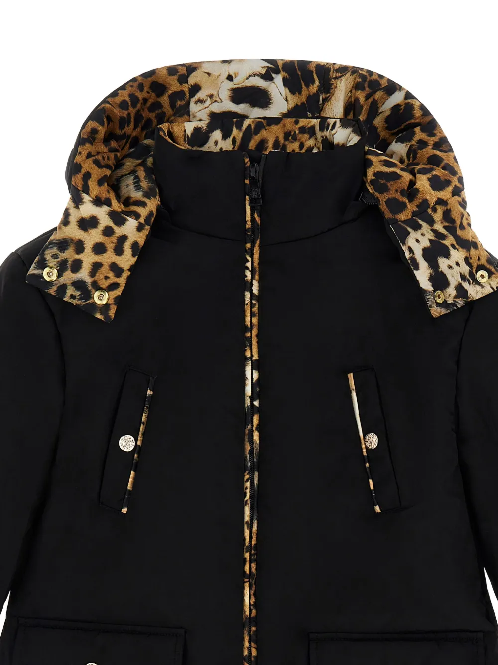 Roberto Cavalli Jas met luipaardprint Zwart
