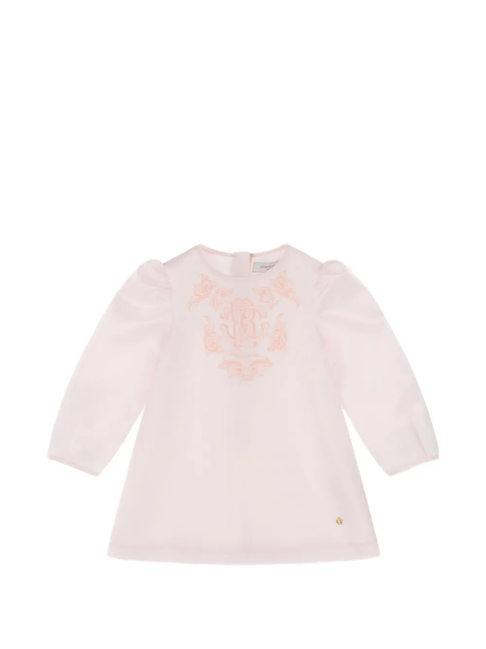 Roberto Cavalli Junior monogram stud-embellished dress - Rosa