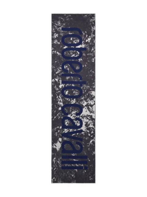Roberto Cavalli Appaloosa-print logo scarf
