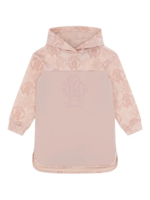 Roberto Cavalli Junior logo-detail hooded dress