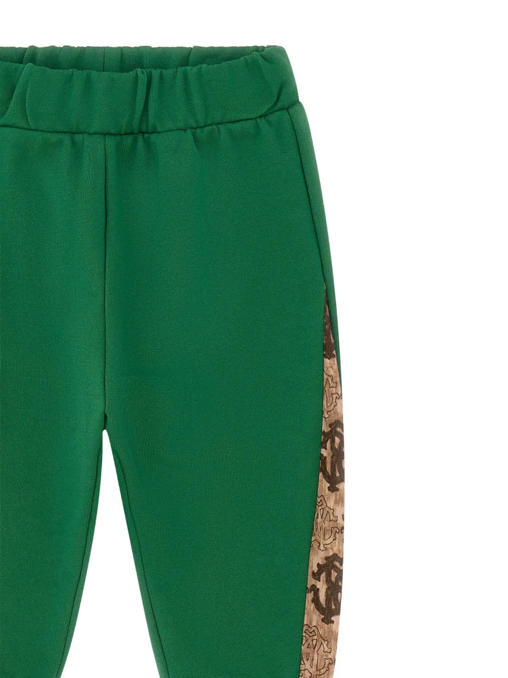 Roberto Cavalli Junior Trainingsbroek met logo Groen