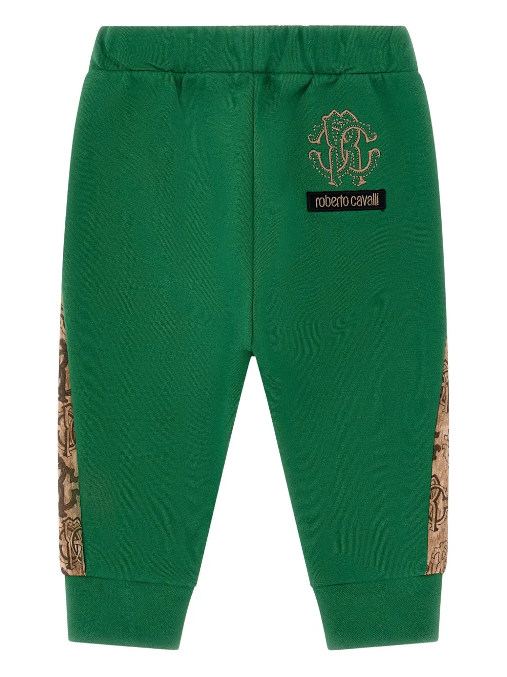 Roberto Cavalli Junior Trainingsbroek met logo Groen