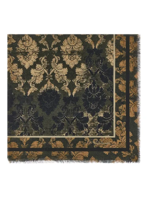 Roberto Cavalli chal con estampado brocado