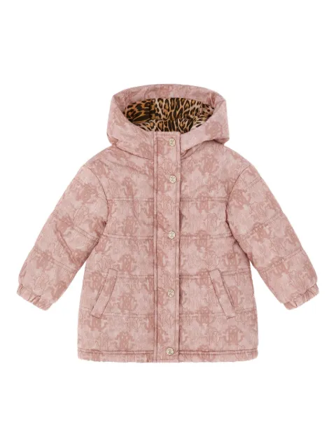 Roberto Cavalli chamarra con capucha y monograma estampado