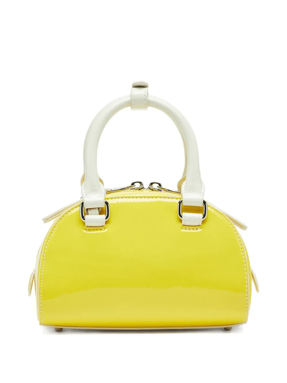 Diesel 1dr Dome Embossed Logo Crossbody Bag In Yellow