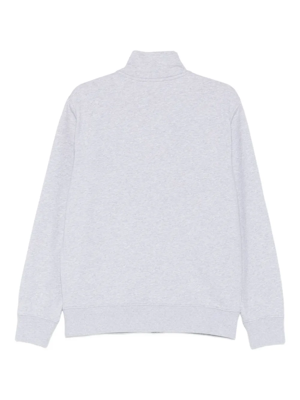 Maison Kitsuné Sweater met vossenkop en rits - Grijs