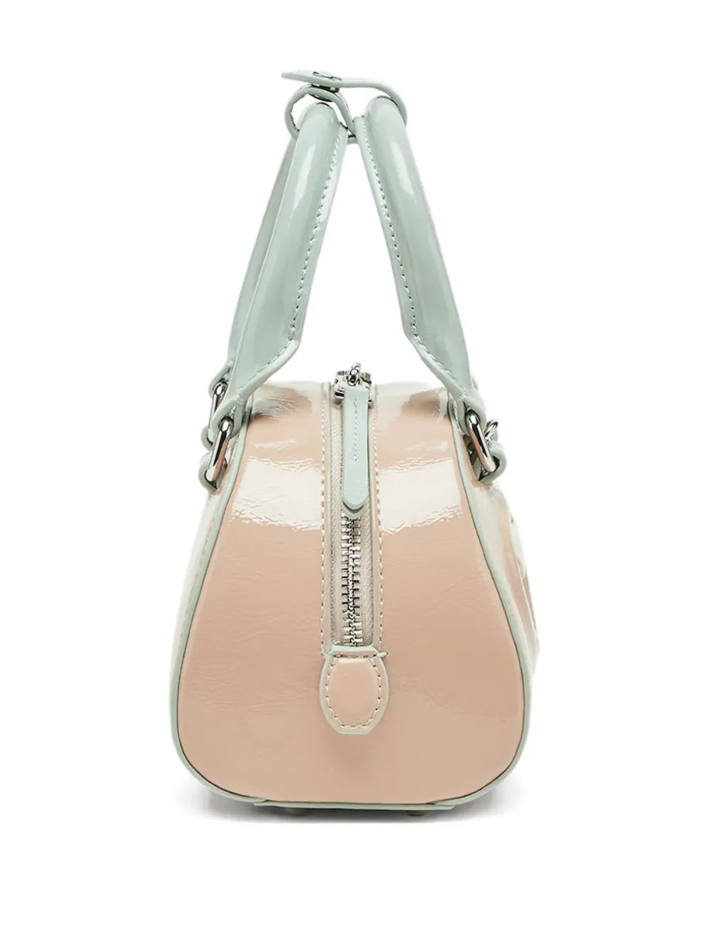 Diesel 1 Dr Dome Embossed Logo Crossbody Bag In Neutral